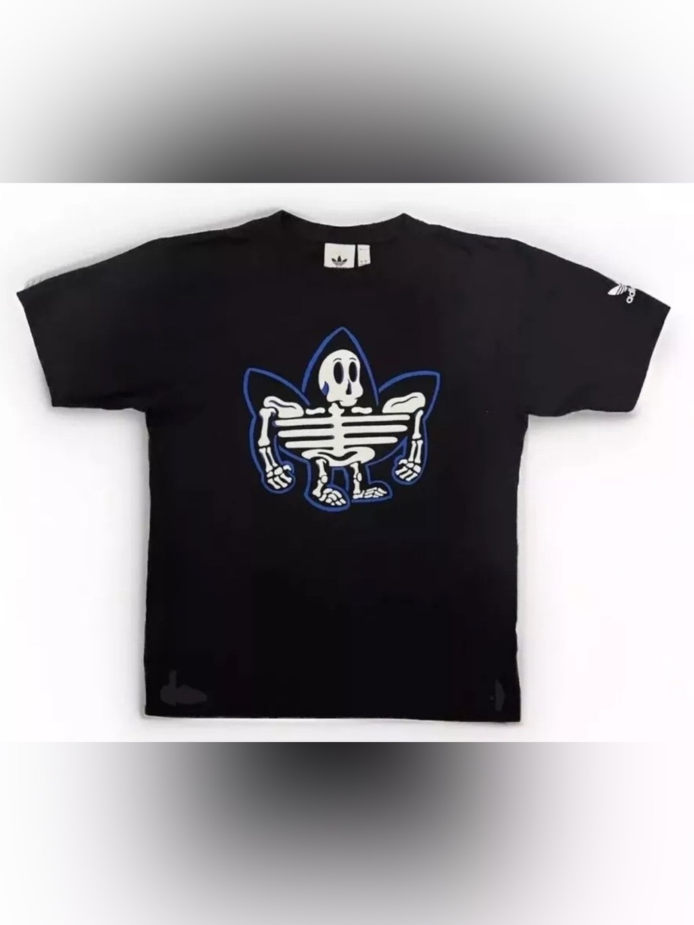 Men’s Adidas Skully Graphic T Shirt Black Size Small